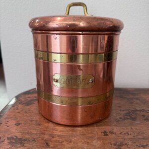 Vintage Copper Sugar Tin